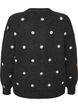 Cardigan with a dotted pattern, Grey, Packshot image number 1