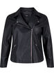 biker jacket in imitated leather, Black, Packshot image number 0