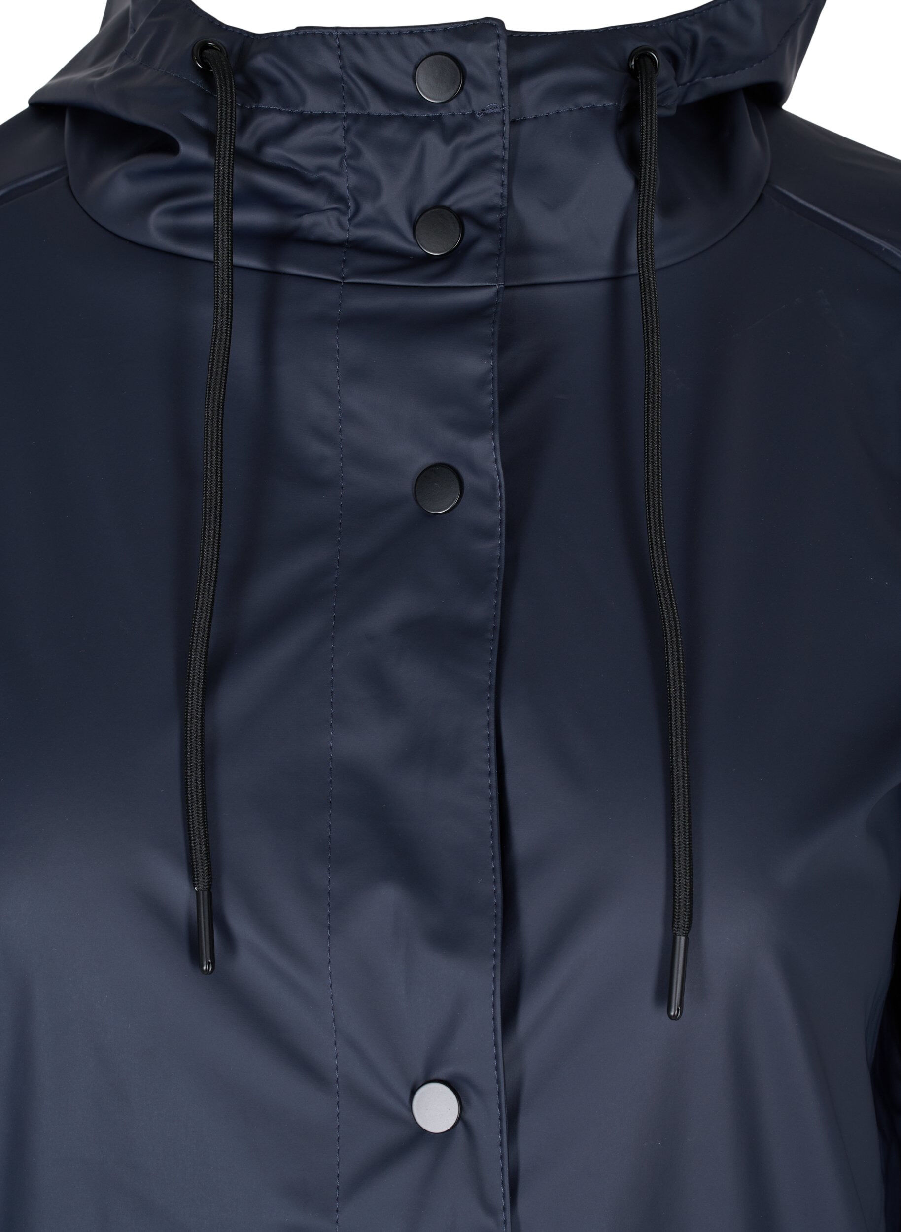 Zizzifashion Rain jacket with hood and button fastening, Night Sky, Packshot image number 2