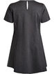 Short A-line jersey dress, Dark Grey, Packshot image number 1