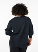 Loose sweatshirt with washed look, Grey, Model image number 2