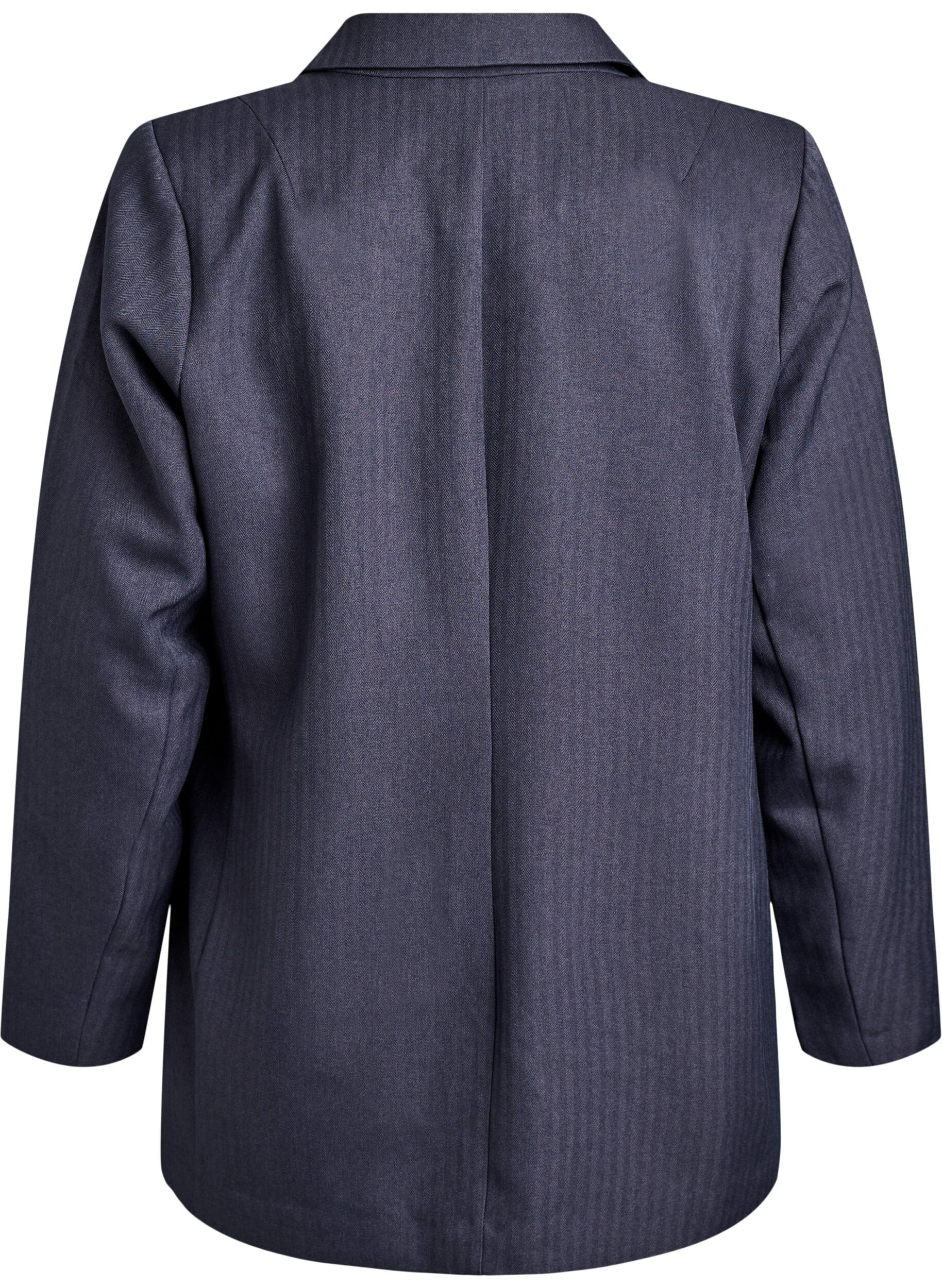 Zizzifashion Classic blazer with pockets, Dark Grey, Packshot image number 1