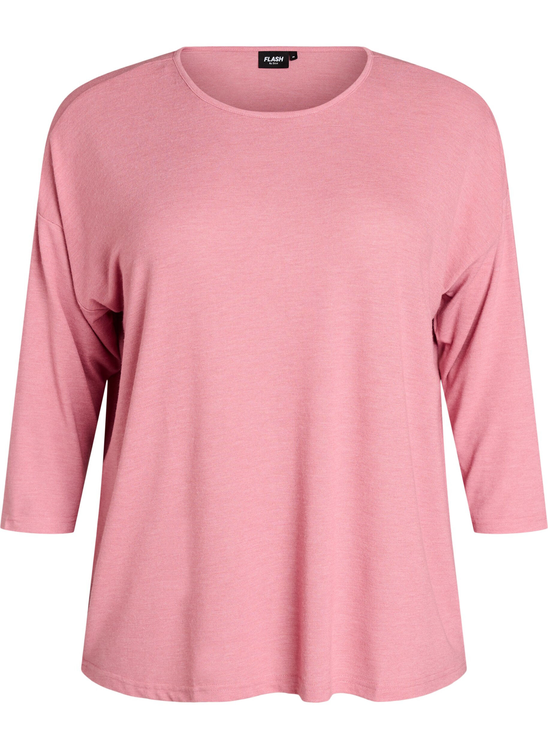 ZizzifashionJersey blouse with 3/4 sleeves, Red, Packshot image number 0