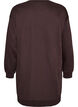 Loose sweatshirt dress with pockets, Brown, Packshot image number 1