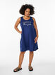 Sleeveless A-line dress, Blue, Model image number 1