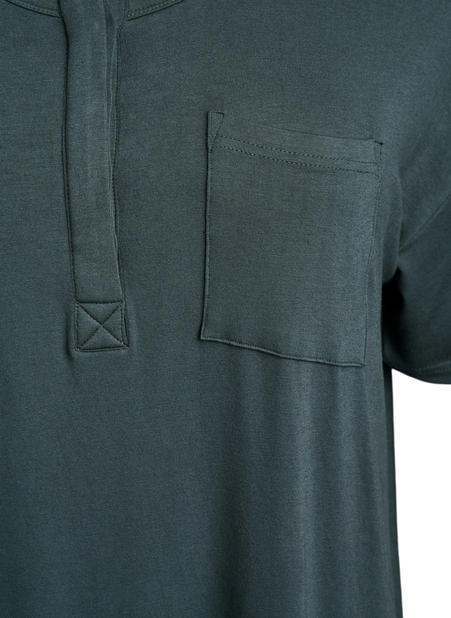 Zizzifashion Short-sleeved nightgown in viscose, Urban Chic, Packshot image number 2