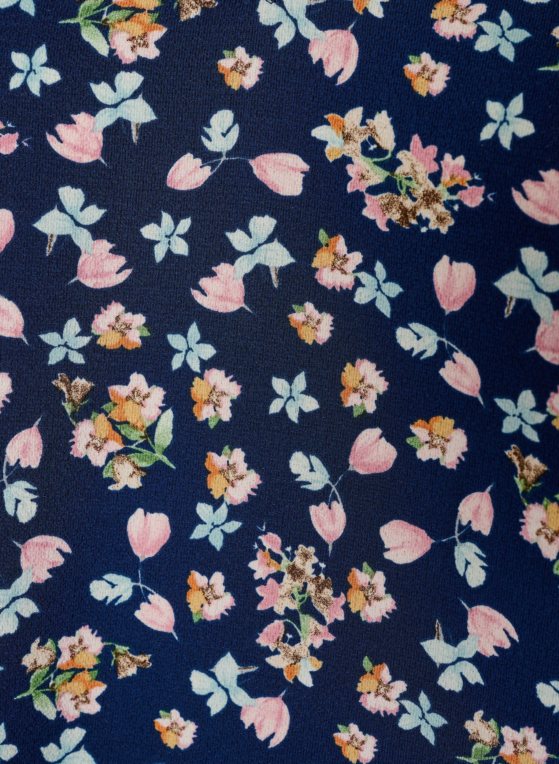 Zizzifashion Printed top with v-neck, Blue, Packshot image number 2
