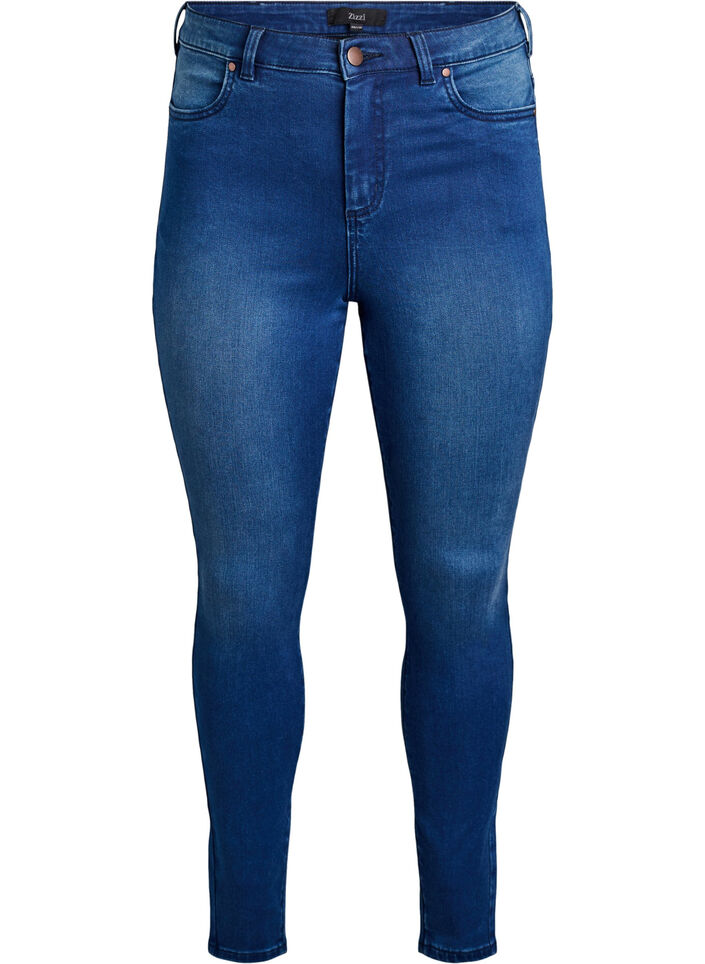 Super slim Amy jeans with high waist, Blue, Packshot image number 0