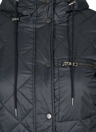 Quilted lightweight jacket with hood, Black, Packshot image number 2