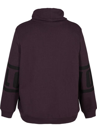 Sweatshirt with a high neck, Blackberry Wine, Packshot image number 1