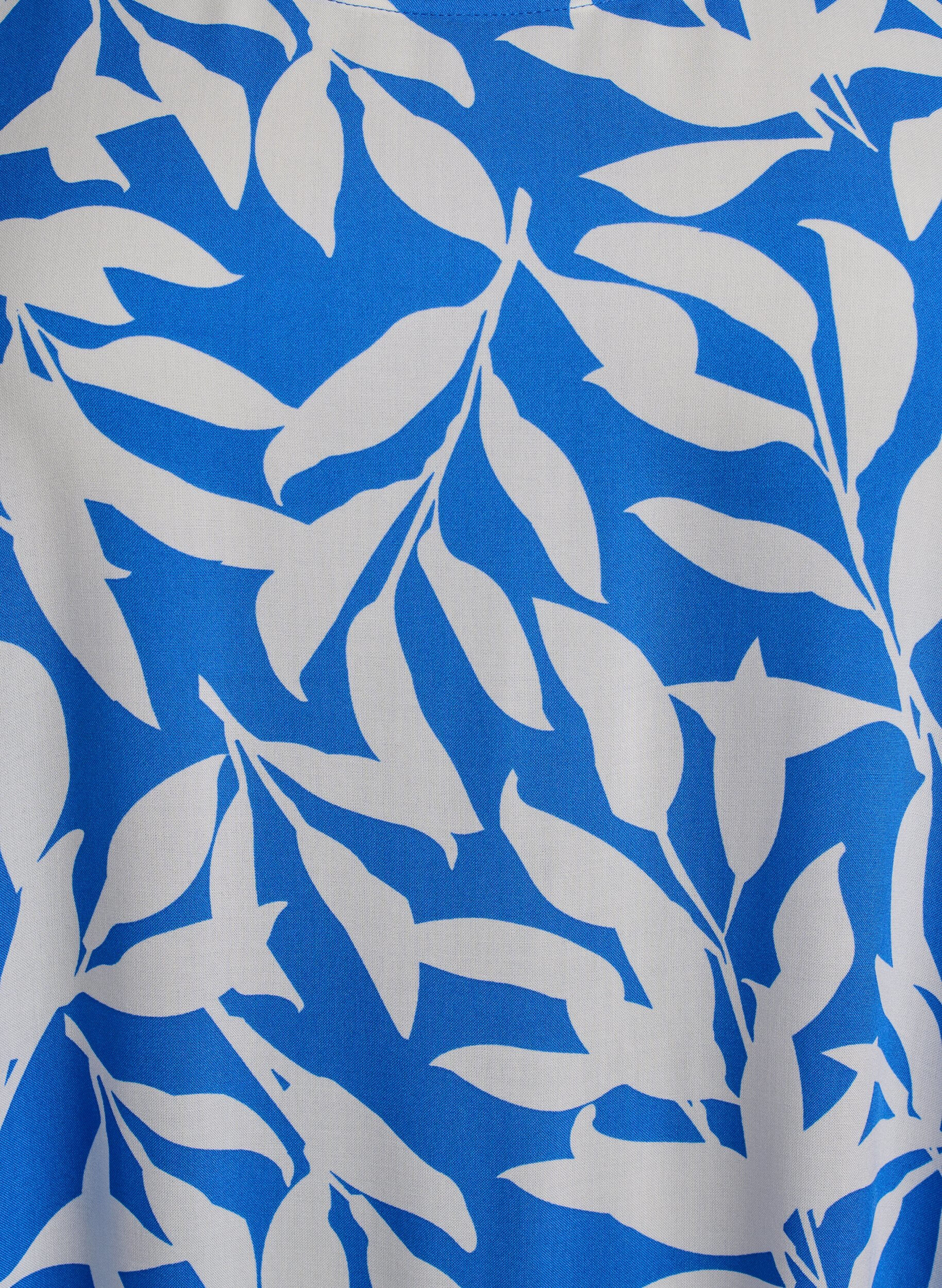 Zizzifashion FLASH - Dress in viscose with cutline, Blue, Packshot image number 2