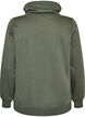 Sweatshirt with high collar and pockets, Green, Packshot image number 1
