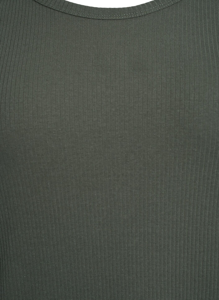 Maxi dress in jersey with short sleeves, Green, Packshot image number 2