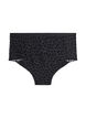 Hipster period briefs in mesh with heart details, Black, Packshot image number 1