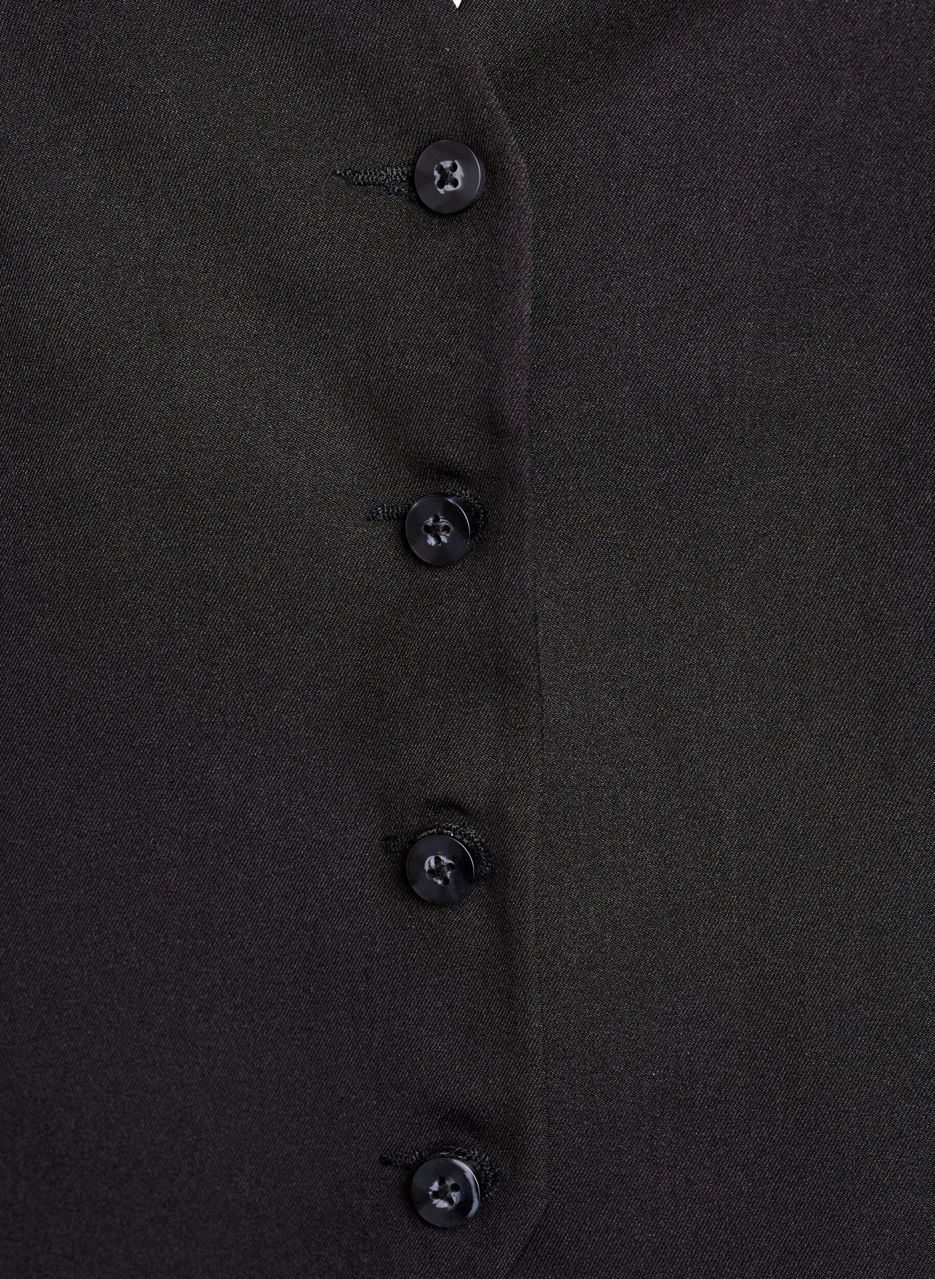 Zizzifashion Waistcoat with button closure, Black, Packshot image number 2