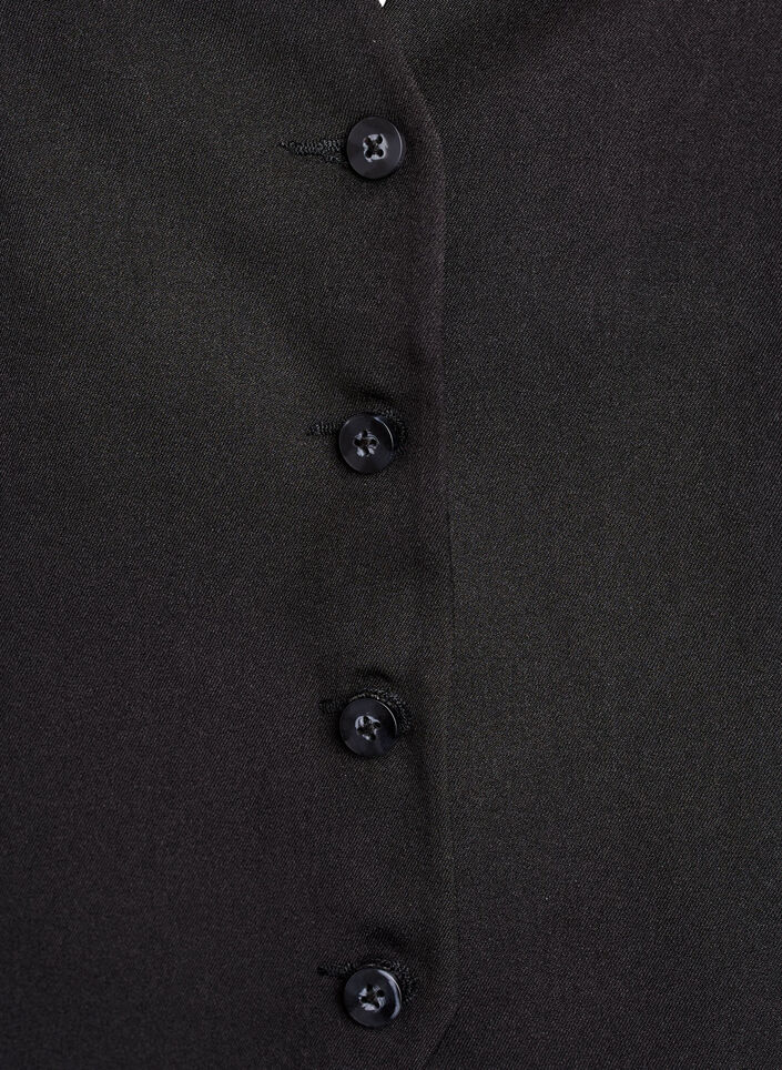 Waistcoat with button closure, Black, Packshot image number 2