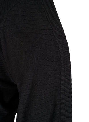 Textured knitted cardigan, Black, Packshot image number 2