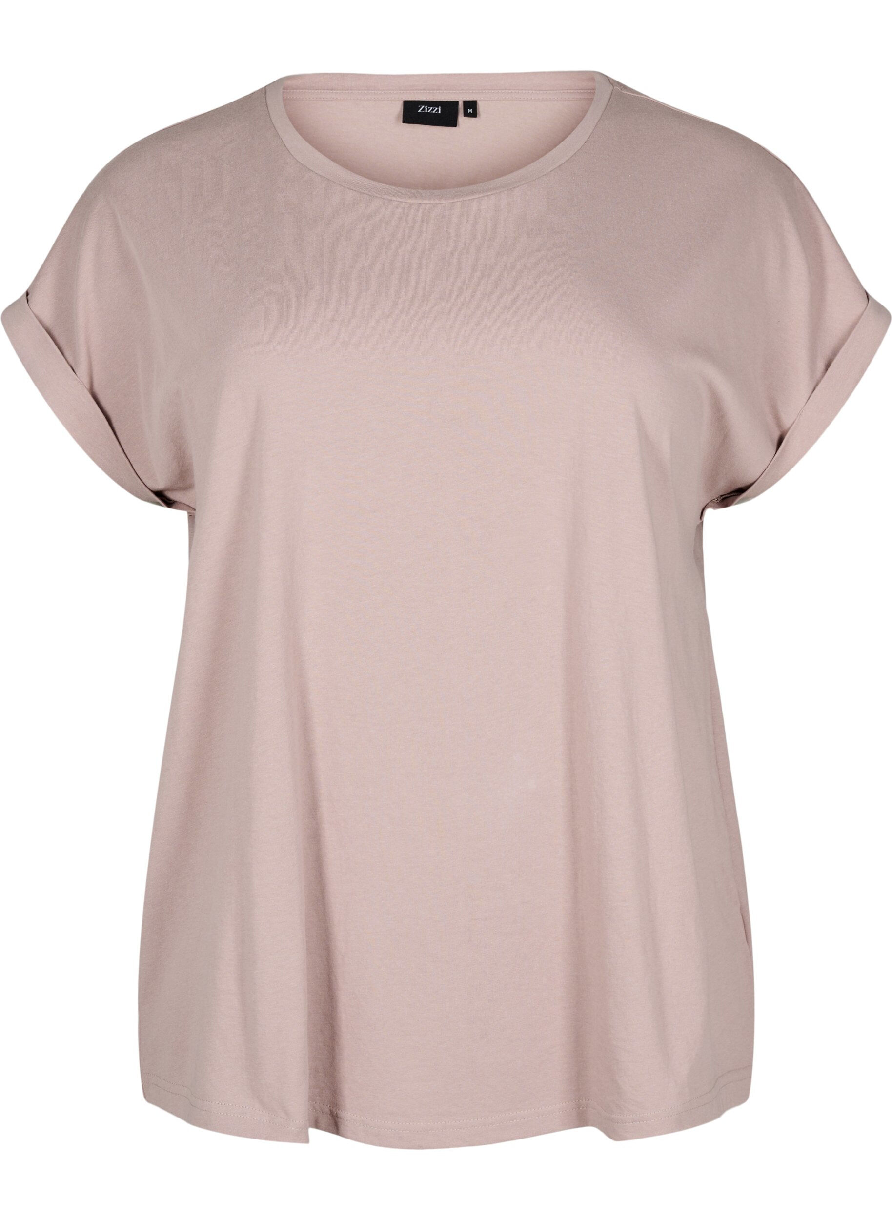Short sleeve cotton blend T-shirt