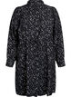 Shirt dress with tie belt and print, Black, Packshot image number 0