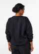 Sweatshirt with statement detail, Black, Model image number 2