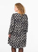 Long-sleeved dress with print and bows, Black, Model image number 2