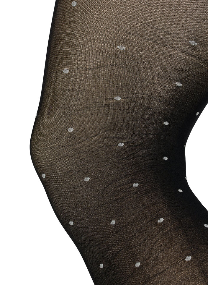 70 denier tights with dots, Black w. Dot, Packshot image number 2
