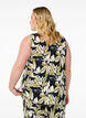 Printed top with v-neck, Black, Model image number 2