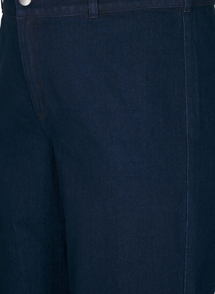 High-waisted wide leg jeans, Blue, Packshot image number 2