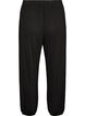 Loose pyjama bottoms in viscose with an elastic waist, Black, Packshot image number 1