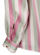 Striped satin shirt with collar, Rose Stripe, Packshot image number 3