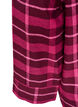 Checked cotton pyjama shirt with long sleeves, Red, Packshot image number 3