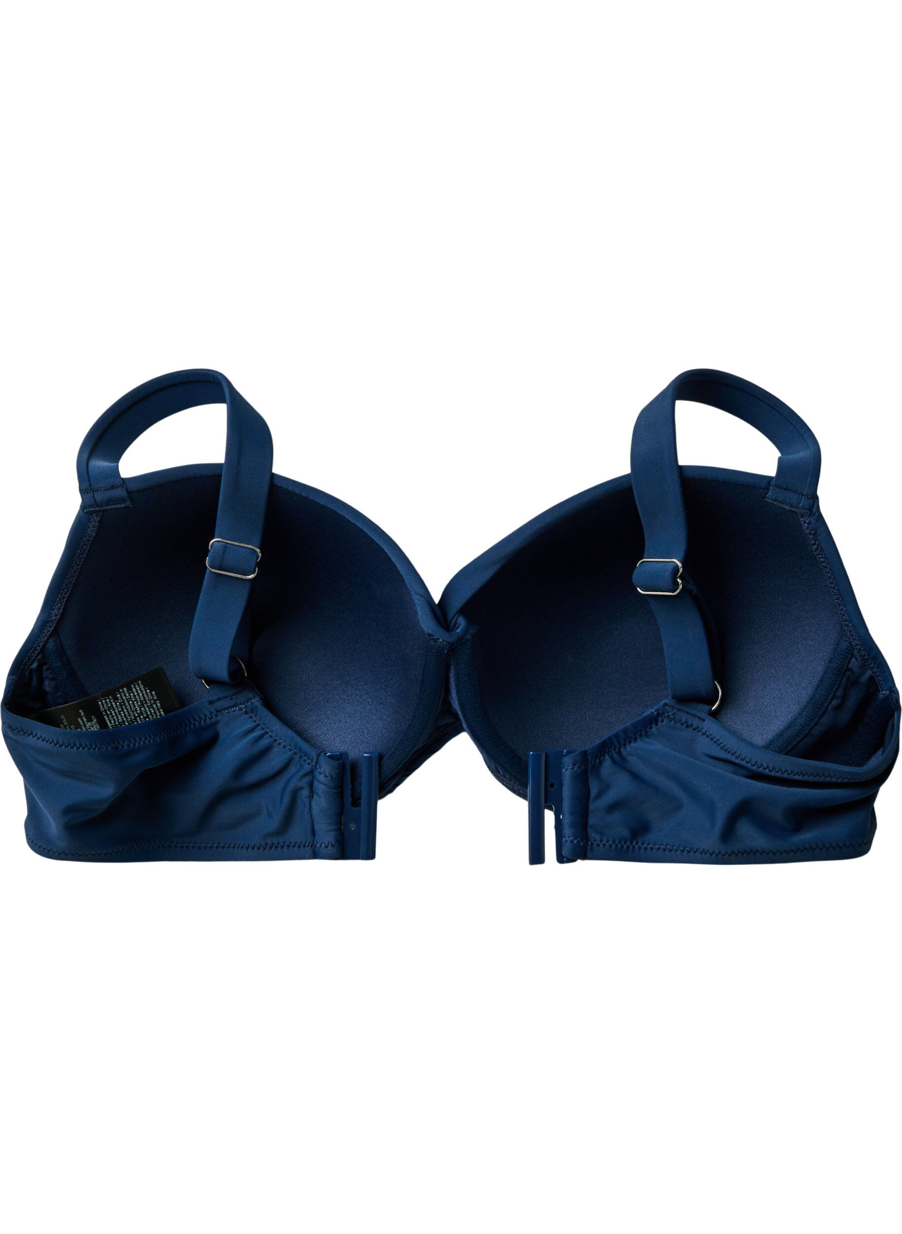 Zizzifashion Bikini top with underwire and draping, Blue, Packshot image number 4