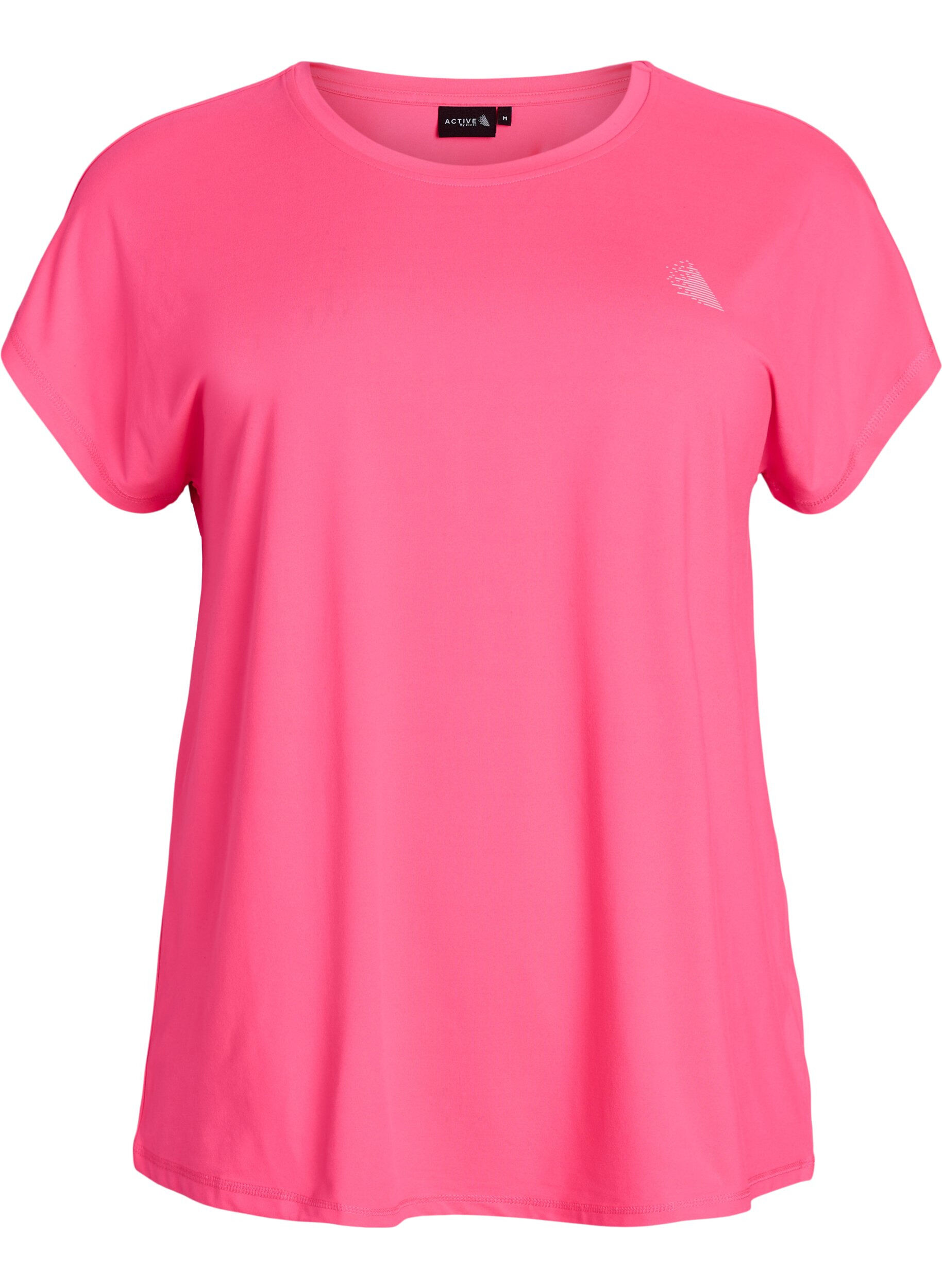 Zizzifashion Solid-coloured training T-shirt, Pink, Packshot image number 0
