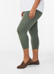 Basic 3/4 leggings in viscose, Green, Model image number 0