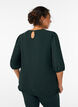Blouse with glitter pattern and 3/4 sleeves, Green, Model image number 2