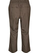 Trousers with small check pattern and straight legs, Brown, Packshot image number 1