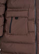 Puffer coat with hood and pockets, Brown, Packshot image number 3