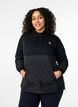 Hooded sweatshirt with quilt, Black, Model image number 0