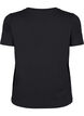 Slim fit training T-shirt with round neck, Black, Packshot image number 1