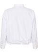 Shirt with chest pocket and balloon shape, White, Packshot image number 1