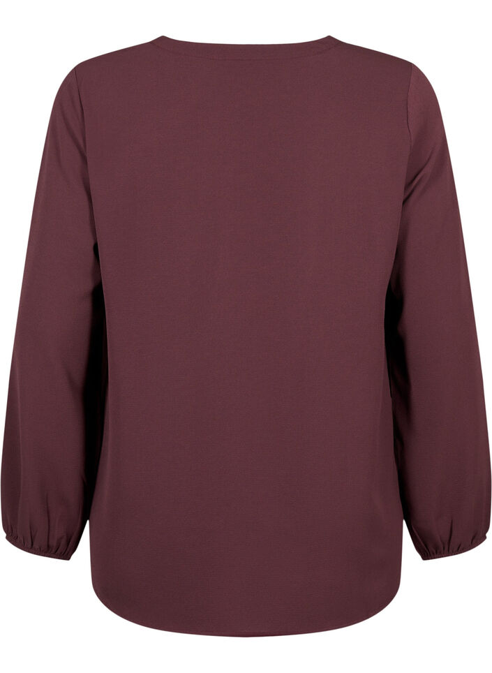 Plain colour top with v-neck, Fudge, Packshot image number 1