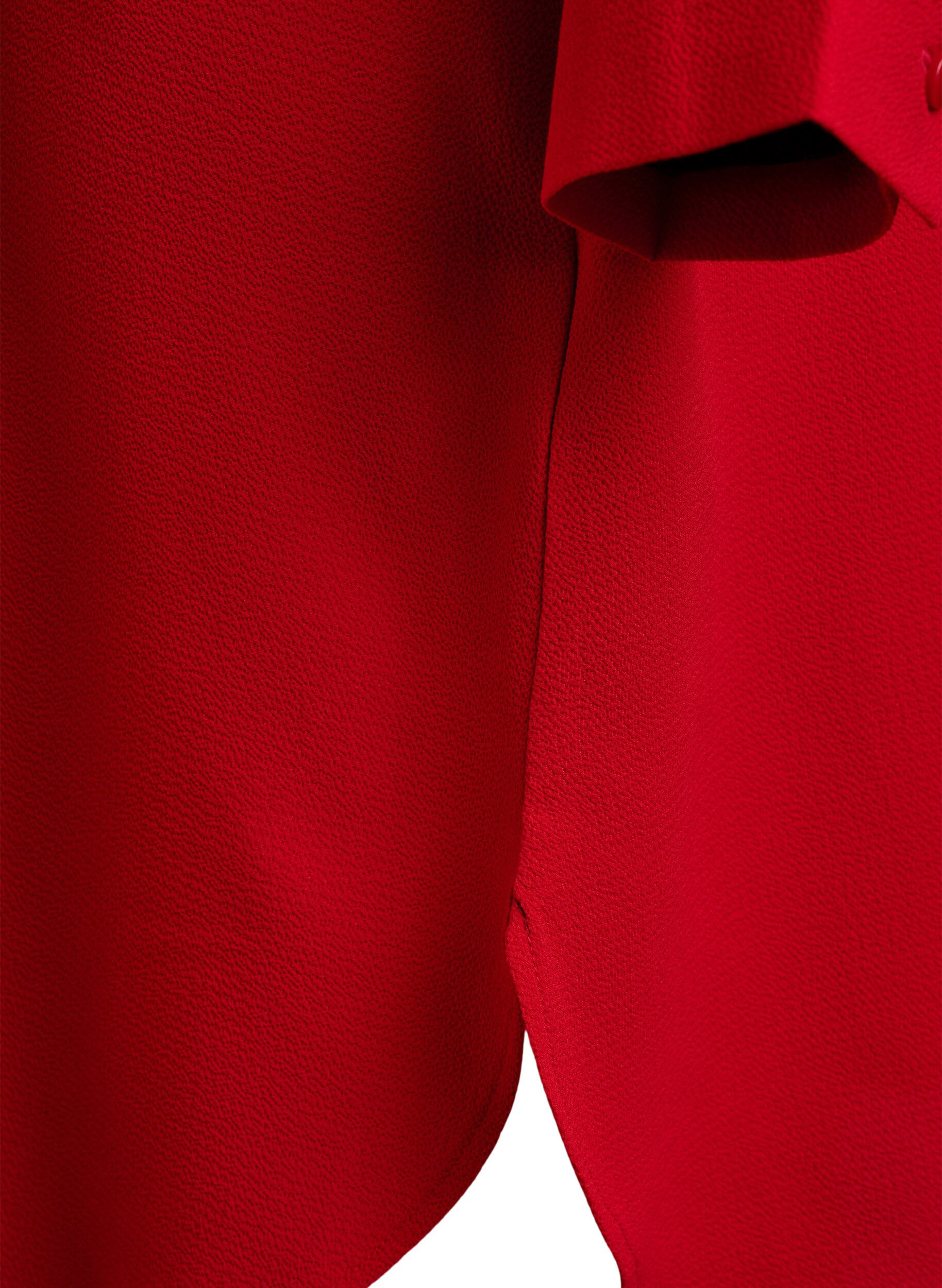Zizzifashion Knee-length dress with tie belt, Red, Packshot image number 3