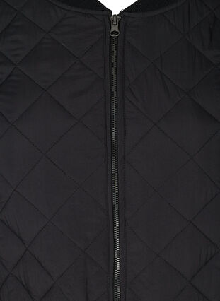 Short quilted jacket with pockets, Black, Packshot image number 2