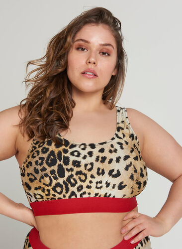 Bikini top, Young Leopard Print, Model image number 0