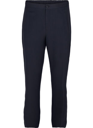Classic trousers with an elasticated waist, Night Sky, Packshot image number 0