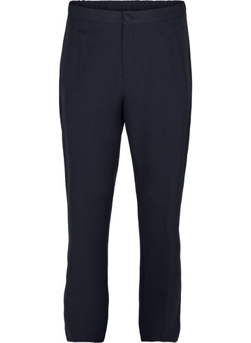 Classic trousers with an elasticated waist, Night Sky, Packshot image number 0