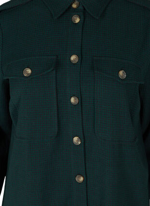 Long, checked, cotton shirt jacket, Ponderosa Pine, Packshot image number 2