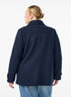 Short coat with double-breasted button closure, Blue, Model image number 2