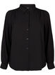 Solid colour shirt with collar, Black, Packshot image number 0