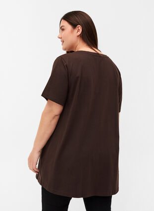 Long short-sleeved t-shirt in cotton, Molé, Model image number 0